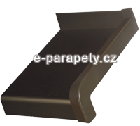 extrudovaný parapet elox bronz